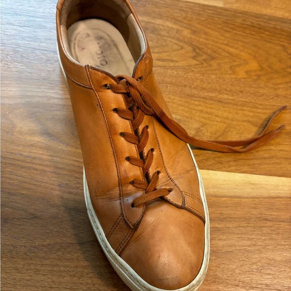 Lightly Used Brown Leather Koio Sneakers 11 Good Condition - Picture 11 of 12